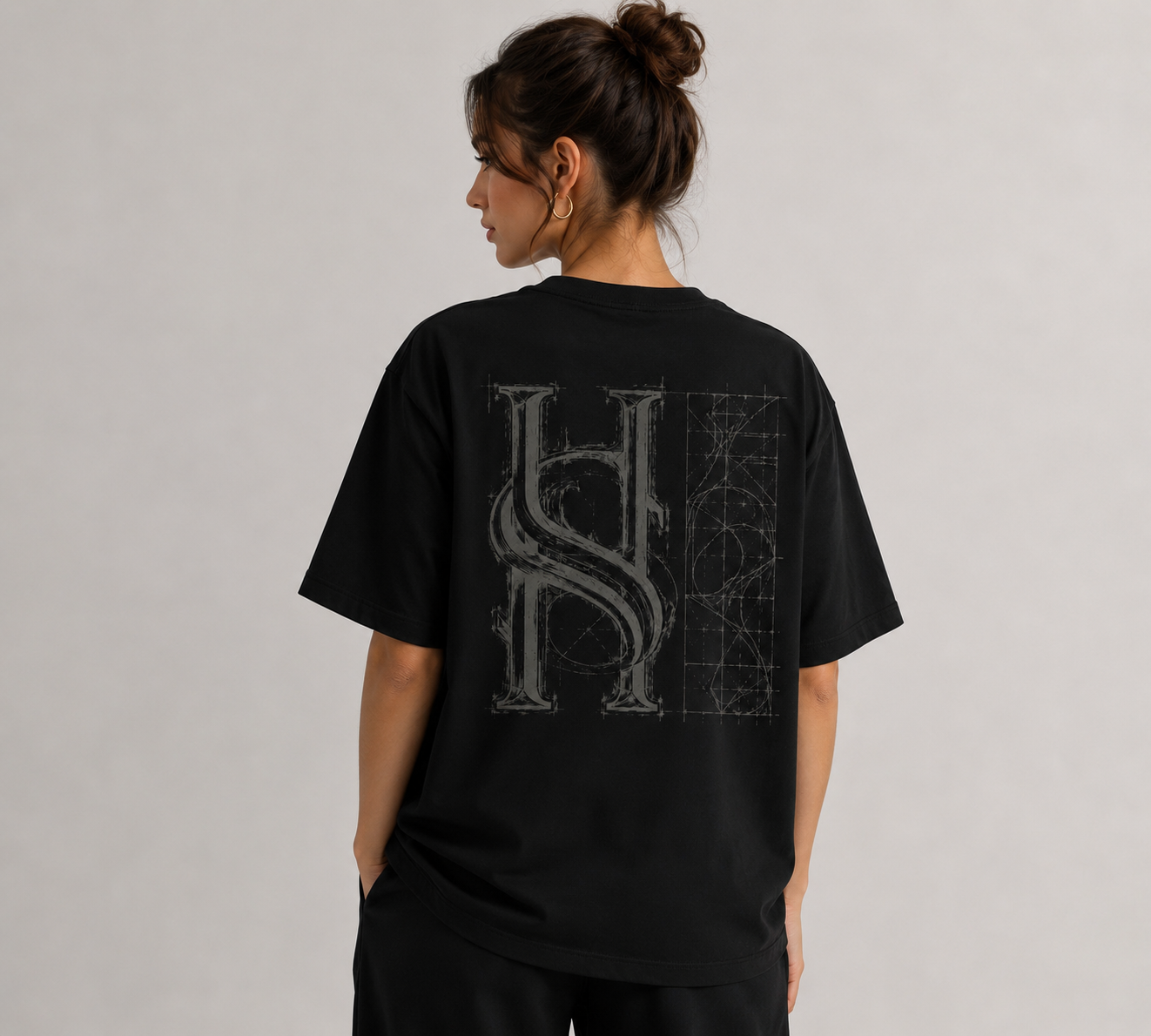 Blueprint Tee Black