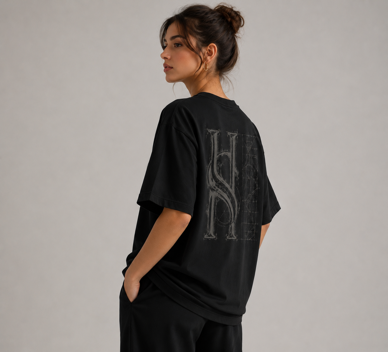 Blueprint Tee Black