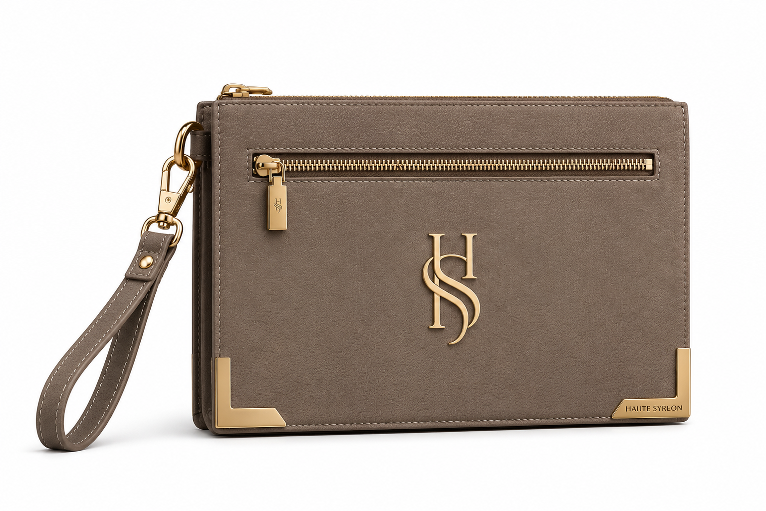 Monarch Clutch Stone Taupe